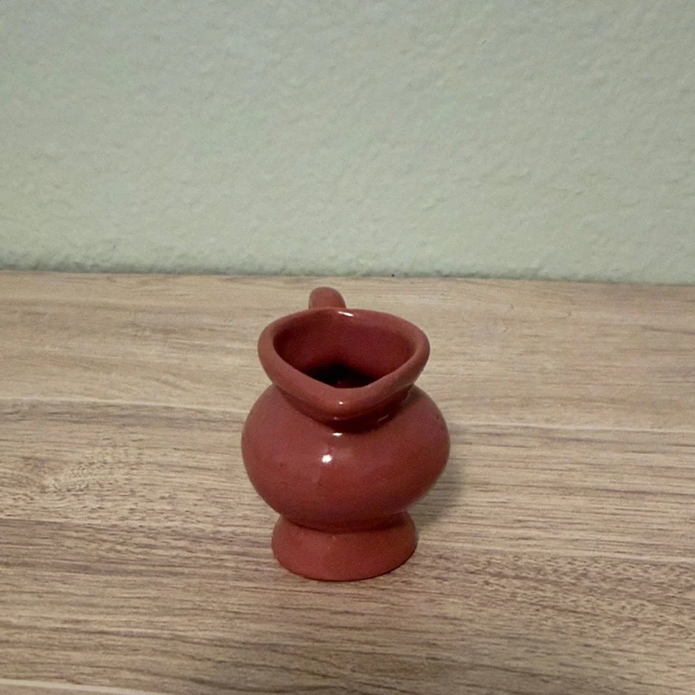 Mini Pink Ceramic Pitcher - Picture 5 of 8